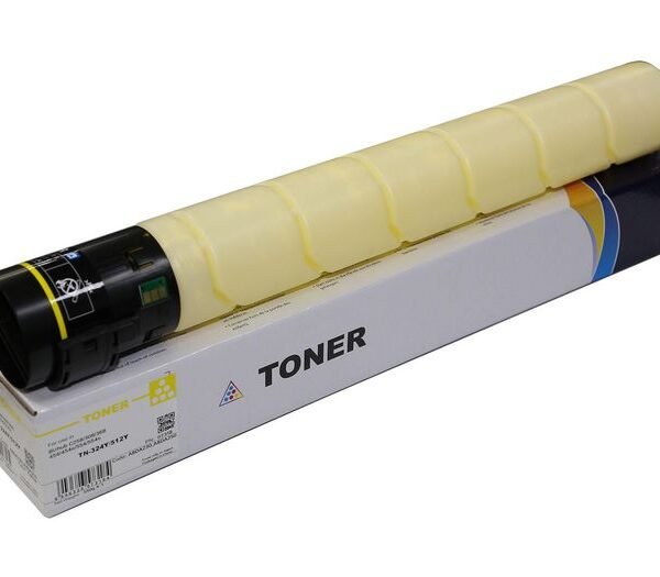 TN-324Y TonerTN-512Y Toner 26K Konica Minolta Bizhub C258, C308, C368, C454, C554, C454e, C554e