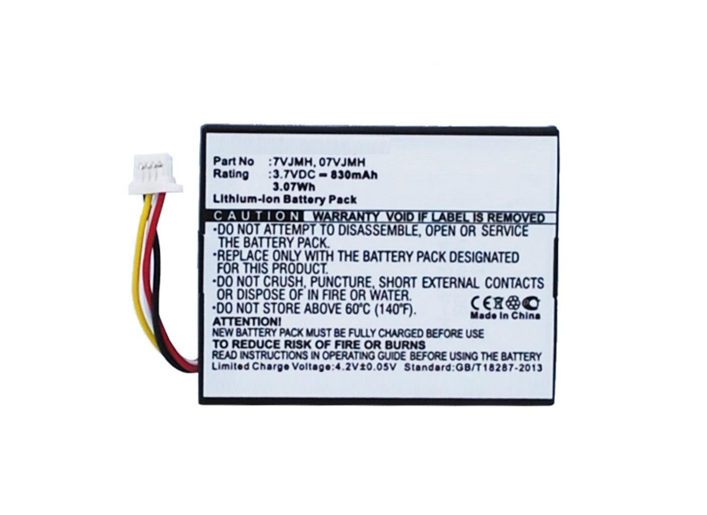 Img_26298544.jpg Battery 3.07Wh Li-ion 3.7V 830mAh Black for RAID Controller 3.1Wh Li-ion 3.7V 830mAh Black, for Dell PERC H710, PE - Image 1