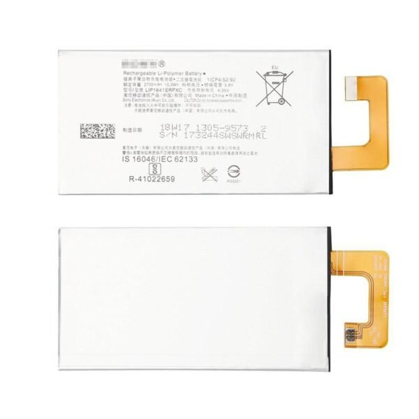 Battery 10.26Wh Li-ion 3.8V  2700mAh for Sony Mobile  10.26Wh Li-ion 3.8V 2700mAh Sony Xperia XA1 Ultra LIP1641E
