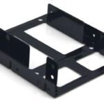 Dual 2.5" to 3.5" Bracket, 12  screws included Twelve (12)  screws included Support two 2.5" HDD or SSD into 3.5" bay