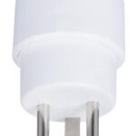 Power Adapter, Schuko to DK Hybrid power adapter from  pin-earth to DK-earth, white