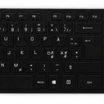 Slim keyboard Black Nordic