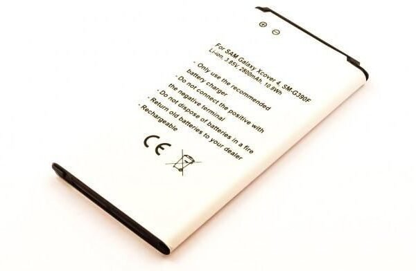 Battery 10.64Wh Li-ion 3.8V  2800mAh for Samsung Mobile  10.64Wh Li-ion 3.8V 2800mAh EB-BG390BBE, EB-BG390BBEGWW