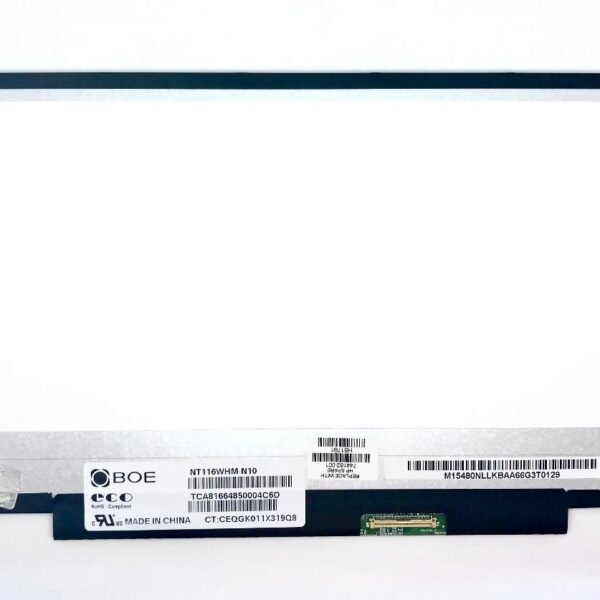 11,6" LCD HD Glossy 1366x768, LED Screen, 40pins  Bottom Right Connector, Side 4xBrackets