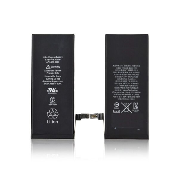 Battery 6.88Wh Li-ion 3.8V  1810mAh for iPhone6 6.88Wh  Li-ion 3.8V 1810mAh Compliant with standards CE/RoHS/MSDS/UN38.3 and