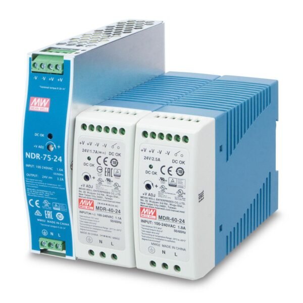 24V, 60W Din-Rail Power Supply (MDR-60-24) - slim type