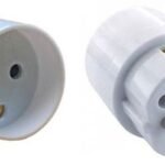 Power Plug Converter, DK to  Schuko F-M 230V 16A
