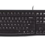 K120 Keyboard, UK, OEM K120, Wired, USB, QWERTY,  Black