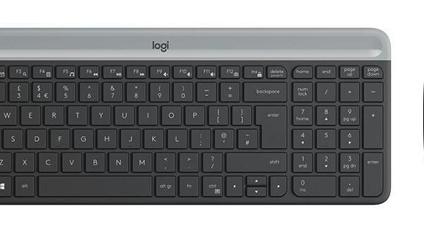 MK470 Slim Wireless Combo  keyboard RF Wireless QWERTY  Danish, Finnish, Norwegian, Swedish Graphite MK470 Slim Wireless Combo,
