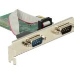 PCI Express x1 Card to 2 x  Serial RS-232 89555, PCIe,  Serial, PCIe 2.0, RS-232, ASIX AX99100, 0.000234 Gbit/s