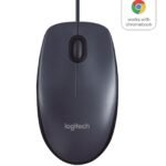 B100, Corded optical mouse Black