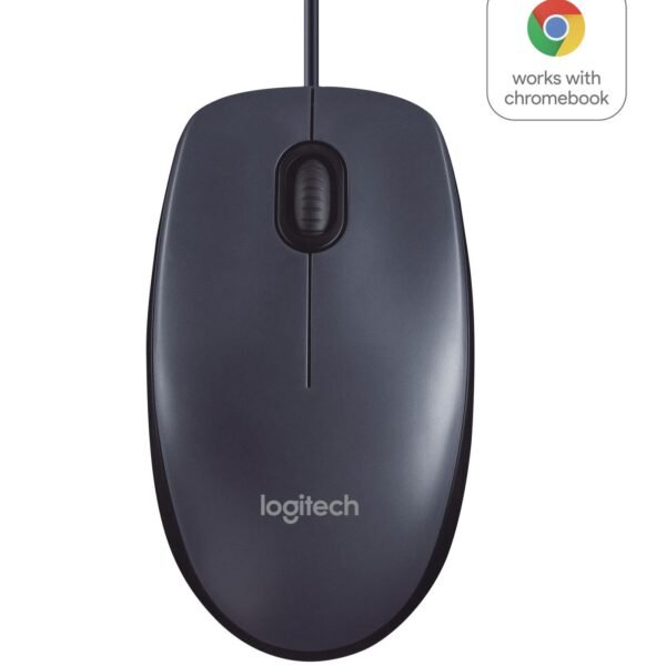 B100, Corded optical mouse Black