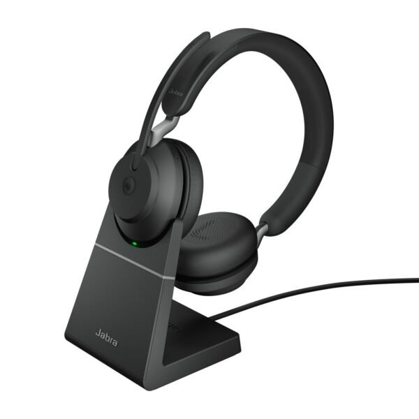 Evolve2 65, Link380c MS  Stereo Stand Black Evolve2  65, MS Stereo, Headset, Head-band, Office/Call center, Black, Binaural,