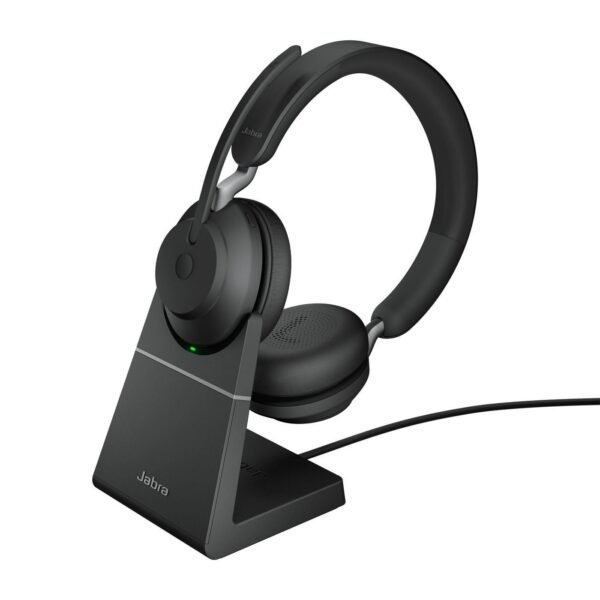 Evolve2 65, Link380a UC  Stereo Stand Black Evolve2  65, UC Stereo, Headset, Head-band, Office/Call center, Black, Binaural,