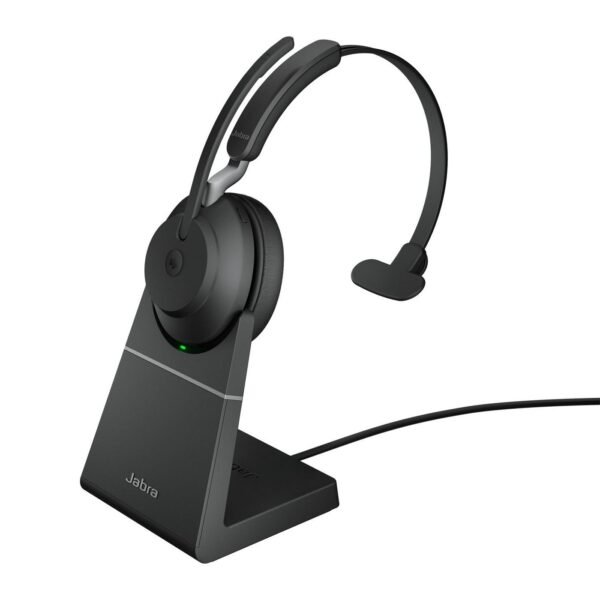 Evolve2 65, Link380a MS Mono  Stand Black Evolve2 65 USB-A  Black MS Chrg stand Mono, Headset, Head-band, Office/Call center, Black,
