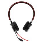EVOLVE 40 UC Duo, Busylight USB Connector With Mute-button and Volume Control On The Cord, Discret Boomarm