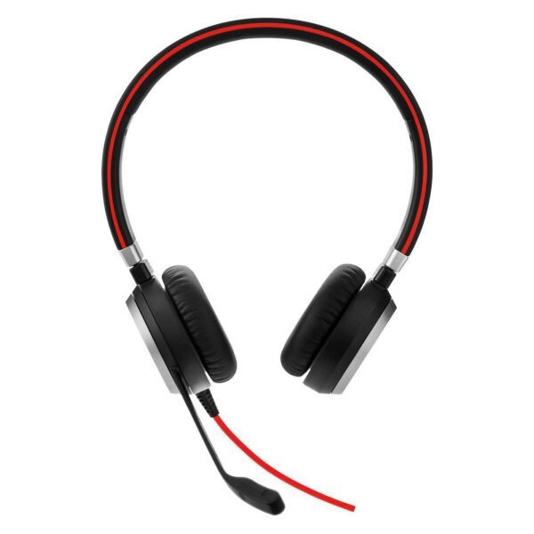 EVOLVE 40 UC Duo, Busylight USB Connector With Mute-button and Volume Control On The Cord, Discret Boomarm