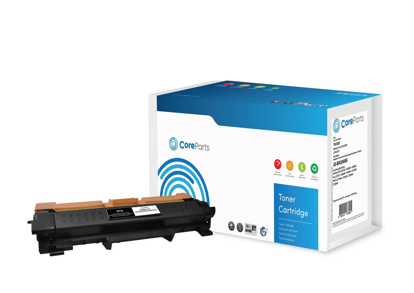 Img_27928972.jpg Toner Black TN2420-HY-NTR Pages: 3000 Brother HL-L2310/2350/2370/2375 - Image 1