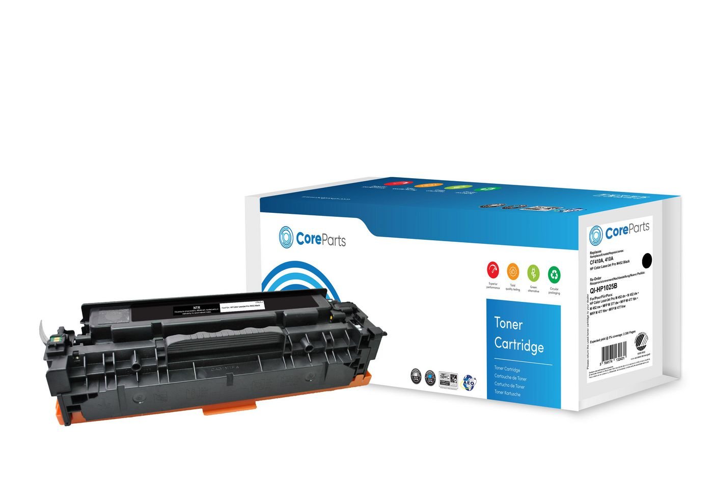 Img_27929276.jpg Toner Black CF410A Pages: 2.300 Nordic Swan HP Color LaserJet Pro M452 (410A) Series - Image 1