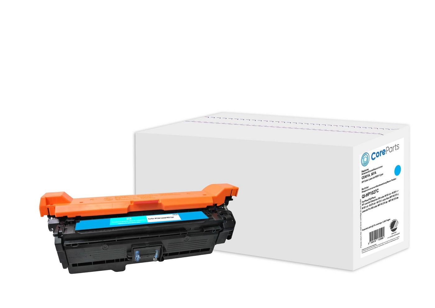 Img_27929296.jpg Toner Cyan CE401A Pages: 6.000, Nordic Swan HP Color LaserJet M551 (507A) Series - Image 1