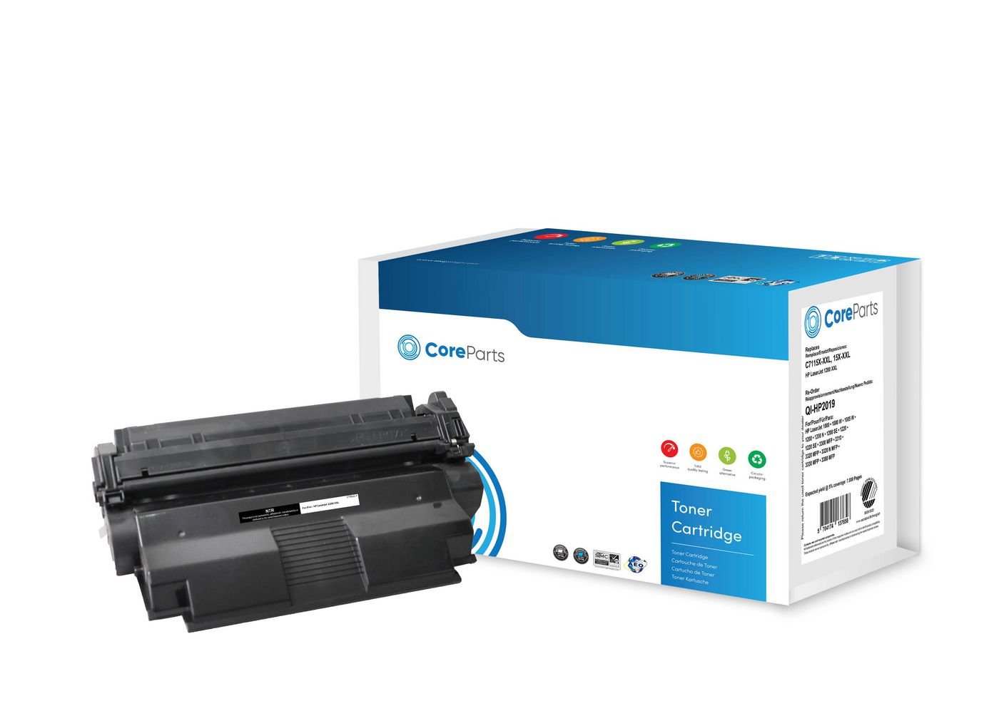 Img_27929406.jpg Toner Black C7115X-XXL Pages: 7.000, Nordic Swan HP LaserJet 1200 XXL - Image 1
