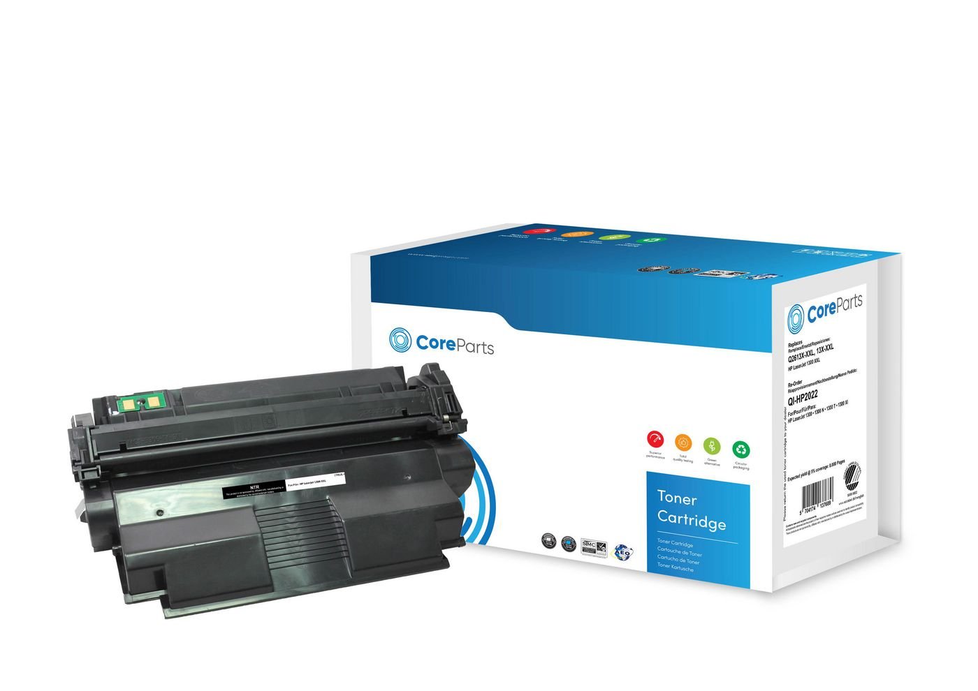 Img_27929409.jpg Toner Black Q2613X-XXL Pages: 8.000, Nordic Swan HP LaserJet 1300 XXL - Image 1