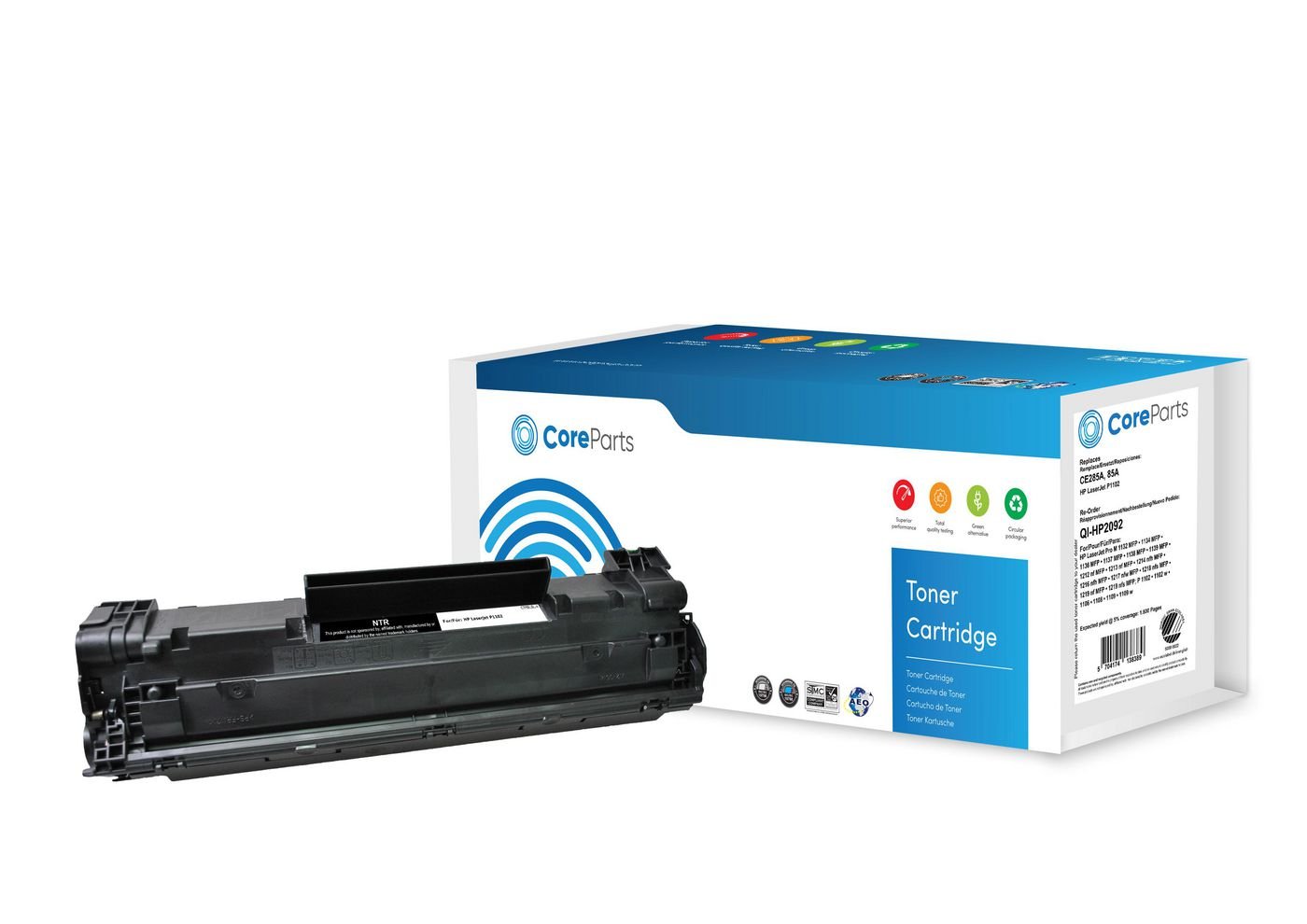 Img_27929515.jpg Toner Black CE285A Pages: 1.600, Nordic Swan HP LaserJet P1102 (85A) - Image 1