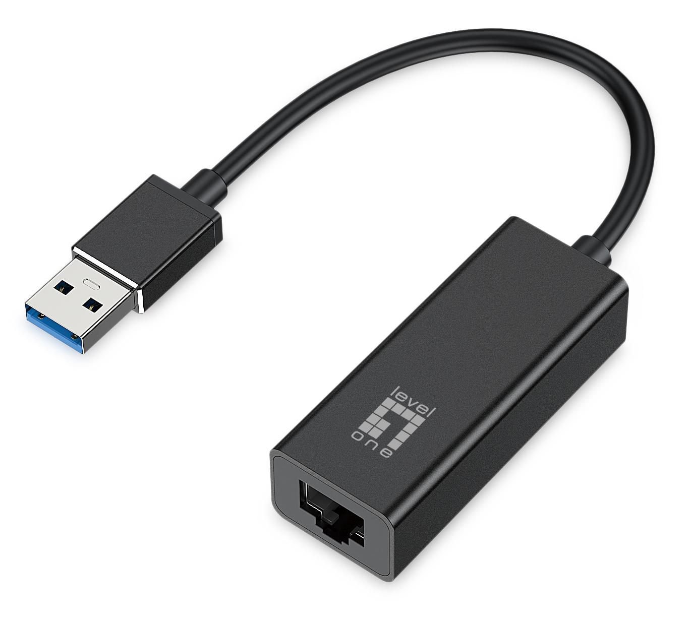 Img_28069914.jpg USB Gigabit Ethernet Adapter USB-0401 Gigabit USB Network Adapter, Wired, USB, Ethernet, 1000 Mbit/s, Black - Image 1