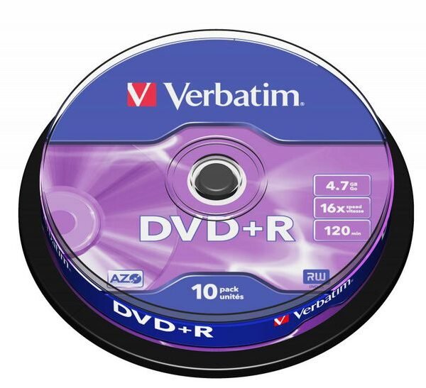 Verbatim DVD+R Matt Silver 4.7 GB 10 pc(s)