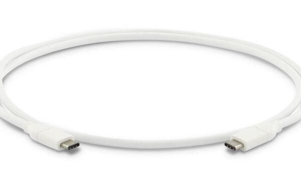 USB-C (m) to USB-C (m) cable,  Gen 2 (10G), 20V 5A/100W, DP  altmode, USB IF certified, 1 m, white