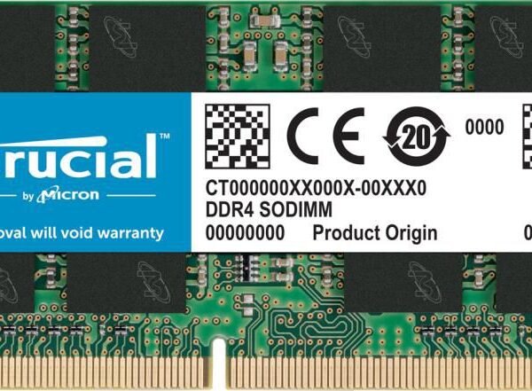 CT16G4SFRA32A memory module  16 GB 1 x 16 GB DDR4 3200 MHz  Crucial CT16G4SFRA32A, 16 GB, 1 x 16 GB, DDR4, 3200 MHz
