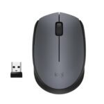 M170 Mouse, Wireless M170, Ambidextrous, Optical,  RF Wireless, 1000 DPI, Black,Grey