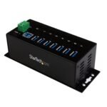 7 PORT INDUSTRIAL USB 3.0 HUB 7-Port Industrial USB 3.0 Hub  with ESD & 350W Surge Protection, USB 3.2 Gen 1 (3.1 Gen 1) Type-B, USB 3.2 Gen