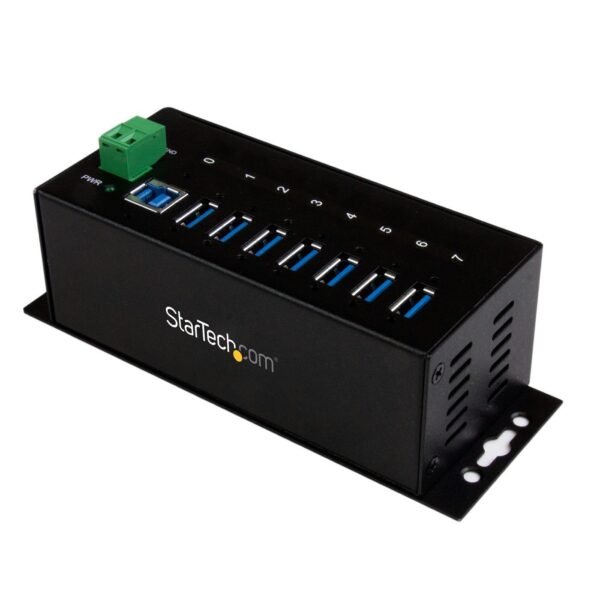 7 PORT INDUSTRIAL USB 3.0 HUB 7-Port Industrial USB 3.0 Hub  with ESD & 350W Surge Protection, USB 3.2 Gen 1 (3.1 Gen 1) Type-B, USB 3.2 Gen