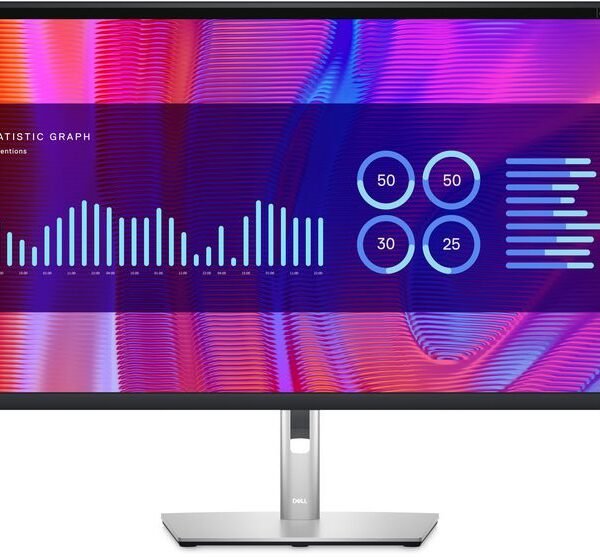 32 USB-C Hub Monitor DELL P Series P3223DE, 80 cm  (31.5"), 2560 x 1440 pixels, Quad HD, LCD, 5 ms, Black, Silver