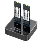 USB3.2 Type C (20Gpbs) M.2  NVMe SSD cloner Docking  Station for M.2 NVMe to M.2 NVMe with Clone Function