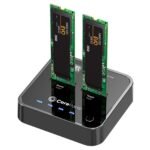 USB3.2 Type C (10Gbps) SATA  M.2 SSD cloner Docking  Station for M.2 SATA to M.2 SATA with Clone Function- Box includes USB-C Cable,