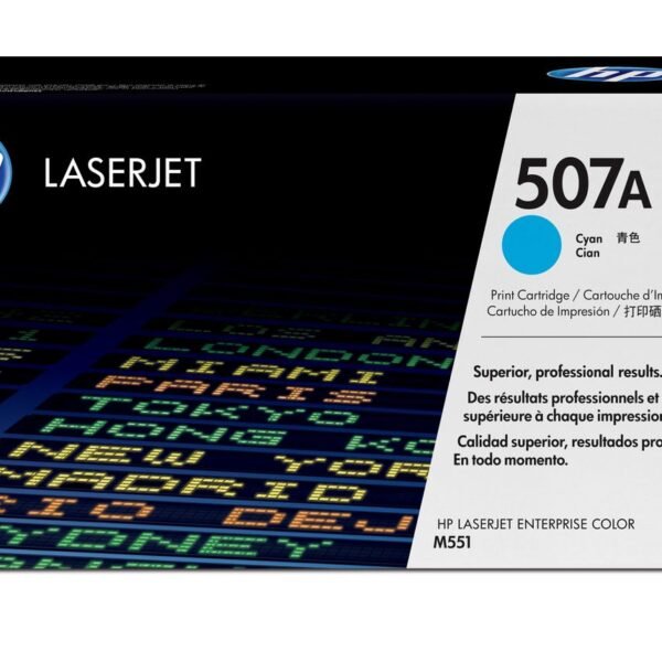 Toner Cyan 507A 507A, 6000 pages, Cyan, 1 pc(s)
