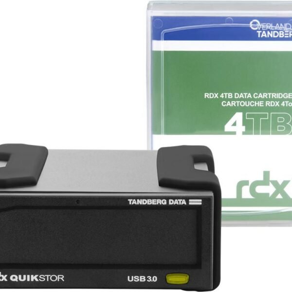 RDX Ext kit USB3+, 4.0TB RDX External drive kit with  4TB, black, USB3+