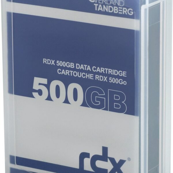 RDX 500 GB Cartridge (HDD) RDX Cartridge 500 GB, Tape  Cartridge, 1000 GB, 5000 pass(es), 10 year(s), 10 - 40 ?C, 10 - 80%