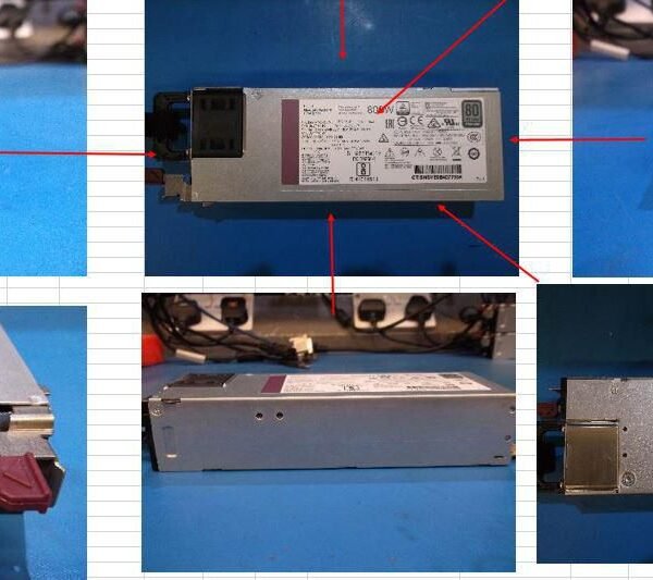 800W Flex Slot Titanium Hot  Plug Power Supply Module PLC