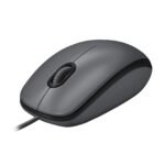 M100, Corded mouse, Black M100, Ambidextrous, Optical,  USB Type-A, 1000 DPI, Gray