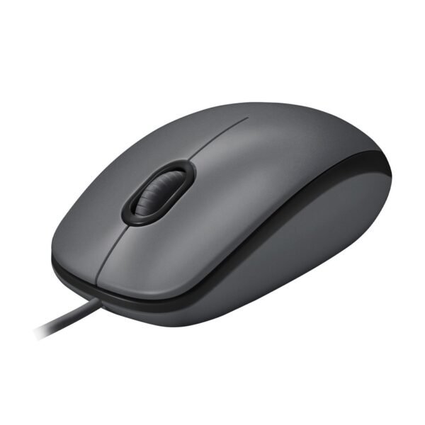 M100, Corded mouse, Black M100, Ambidextrous, Optical,  USB Type-A, 1000 DPI, Gray