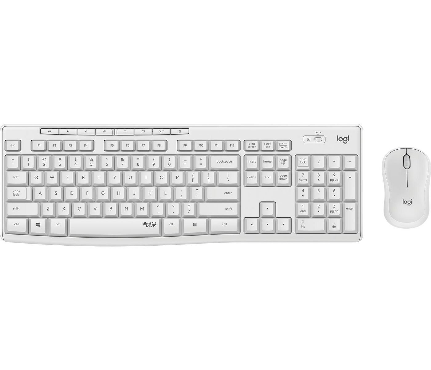 Img_28720792.jpg MK295 Silent Wireless Combo - OFF WHITE - PAN - NORDIC - Image 1