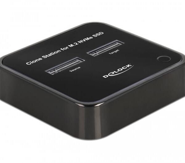 M.2 Docking Station for 2 x  M.2 NVMe PCIe SSD with Clone  function DeLOCK 64177, SSD, M.2, USB 3.2 Gen 2 (3.1 Gen 2) Type-C, 10 Gbit/s,