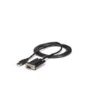 USB TO SERIAL DCE ADAPTER 1 Port USB to Null Modem  RS232 DB9 Serial DCE Adapter Cable with FTDI, Black, 1.7 m, USB Type-A, DB-9,