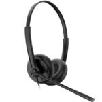 Headphones/Headset Wired  Head-Band Office/Call Center  Black
