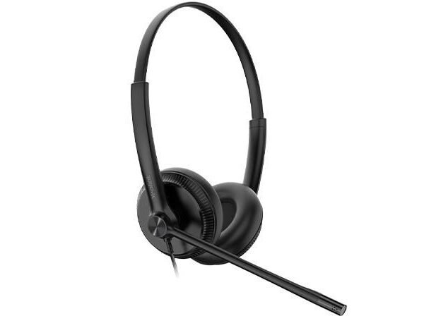 Headphones/Headset Wired  Head-Band Office/Call Center  Black