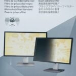 Privacy Filter 24" 16:9 AntiGlare, Frameless, Black Screen Attachment: Attachment Strips and Slide Mount Tabs