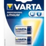 2x CR 123 A CR123A, Single-use battery,  Lithium, 3 V, 2 pc(s), 1600 mAh, Silver